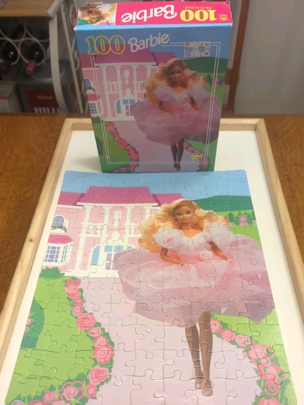 Vintage 1991 Barbie Jigsaw Puzzle 100 Piece by Golden -In Box 11.5 x 15